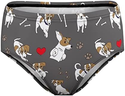 Jack Russell Terrier, Kemikler, Ayak İzleri kadın İç Çamaşırı Orta Bel Tam Kapsama Yumuşak Kısa Külot
