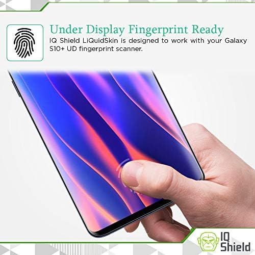 IQ Shield Mat Ekran Koruyucu Galaxy S10 Plus 6.4 inç ile Uyumlu (Kasa Dostu)(2'li Paket) Parlama Önleyici Kabarcık