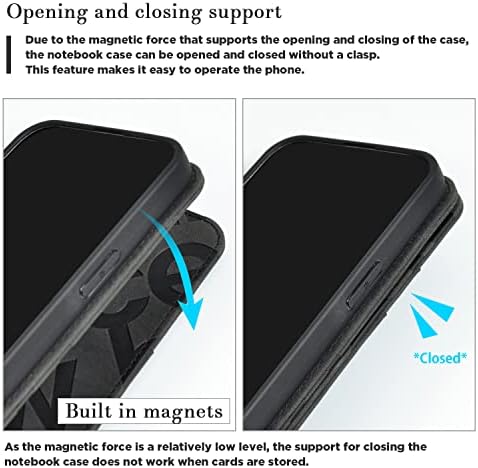 ıPhone 14 Pro Max Kılıf için M-fabrika Yeni Dengesi, Süet Deri [Logo Kabartmalı] Flip Case, 2 Kart Tutucu ile Uyumlu