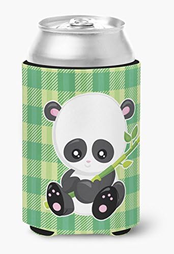 Caroline'ın Hazineleri BB6801CC Panda Şanslı Bambu Can veya Şişe Hugger, Can Soğutucu Kol Hugger Makinede Yıkanabilir