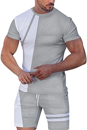 Yaz T Shirt Erkekler için Paketi erkek Spor Seti Yaz Kıyafeti 2 Parça Set Kısa Kollu T Shirt ve Smokin Ceket