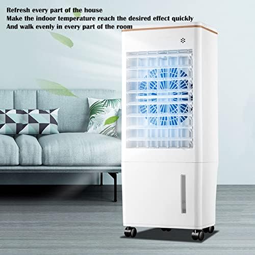 Eervff Mobil klima Fanı Soğutma Fanı Ev Su soğutmalı Hava Fanı Tek soğutmalı Büyük Su Deposu Beyaz 24.5 * 24 * 60CM