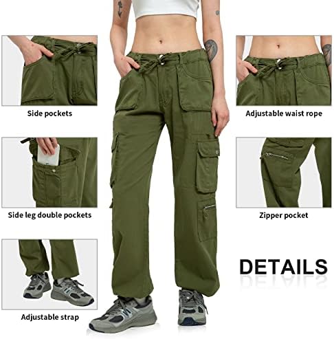 Kargo Pantolon Kadın Baggy Yürüyüş Rahat Pamuk Askeri Taktik Ordu Savaş İş pantolonu 7 Cepli