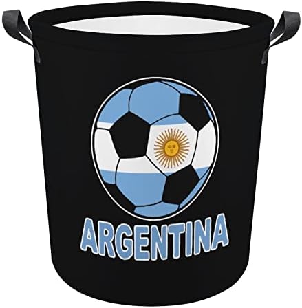 Arjantin Futbol Katlanabilir çamaşır sepeti çamaşır Sepeti Kolları ile Çamaşır Kutusu Kirli Giysiler Çanta Üniversite