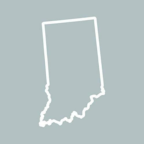 Indiana anahat etiket kendinden yapışkanlı vinil çıkartma etiket ABD'de yapılan