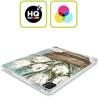 Kafa Çantası Tasarımları Resmi Lisanslı Haley Çalı Lale Kase Çiçek Boyama Yumuşak Jel Kılıf Apple iPad Pro ile Uyumlu