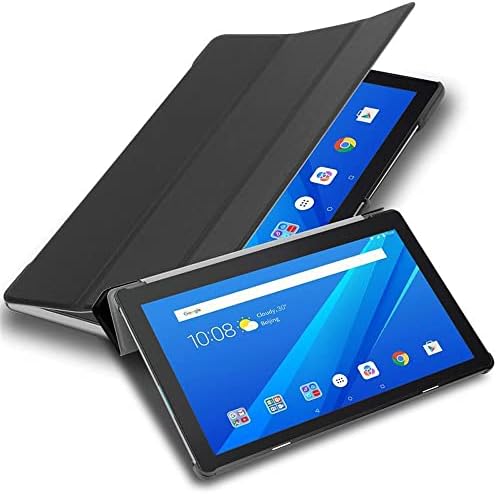 Lenovo Tab M10 (TB-X505F) ile uyumlu Cadorabo Tablet kılıfı Saten Siyahta HD, FHD, FHD Plus, Plus, HD2 için DEĞİL-Otomatik