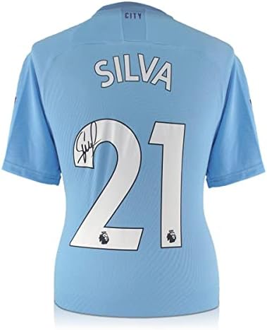 David Silva, Manchester City 2019-20 Futbol Forması İmzaladı-İmzalı Futbol Formaları