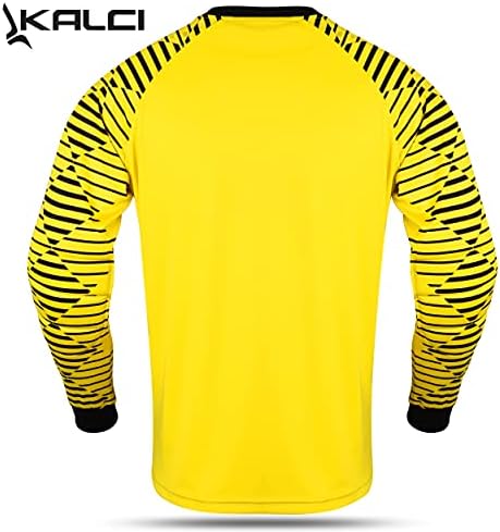 Kalcı Futbol Forması Yastıklı futbol tişörtü Yetişkin / Çocuklar Uzun Kollu Futbol Yastıklı Gömlek Erkek Kaleci Forması