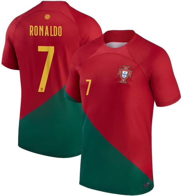 Vlecks Sports Ronaldo 7 Portekiz Ev Futbolu Forması Oyuncu Versiyonu Slim Fit 2022/23