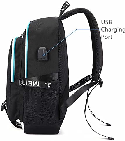 WEIYON Erkek Elden Halka Grafik Sırt Çantası Aşınmaya Dayanıklı okul çantası Laptop Sırt Çantası USB şarj portu ile