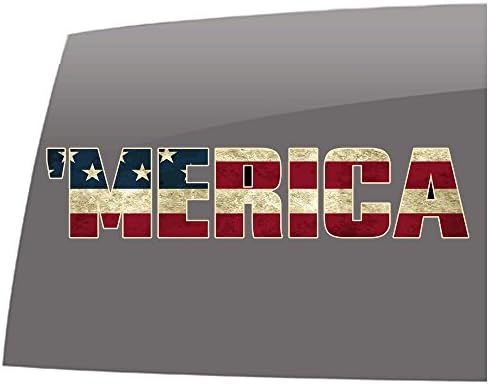 Pencere Swag ' Merica-ABD-Amerika Bayrağı-Renk-Çıkartma-Vatansever-vinil yapışkan