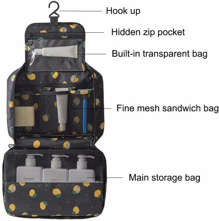 N / A Kadın Asılı Makyaj Çantası Oxford Seyahat Organizatör kozmetik çantası Kadın Malzeme makyaj çantası makyaj çantaları