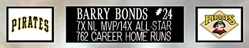 Barry Bonds İmzalı Beyaz Pittsburgh Pirates Forması-Güzelce Keçeleşmiş ve Çerçeveli-Tahvillerle İmzalanmış ve JSA