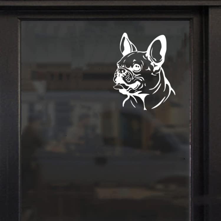 Güzel Pet Köpek Dekorasyon Vinil Arka Cam Araba Pencere Çıkartmaları-Bulldog