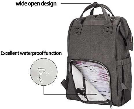 Bebek bezi çantası Sırt Çantası, Bebek Bezi Çantaları Çok Fonksiyonlu Su Geçirmez seyahat sırt çantası Değişen Ped