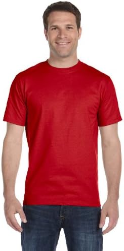 Gıldan erkek DryBlend Tişört (Kırmızı, 5XL)