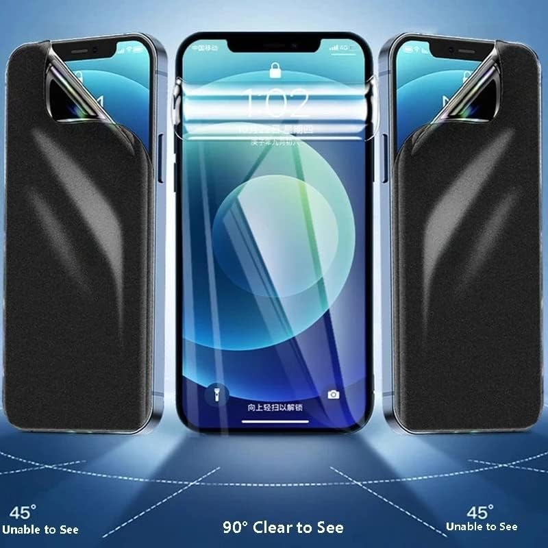 LXEEOLX [2 Adet Gizlilik Hidrojel Film iPhone 12 Mini, Nanoteknoloji Yumuşak Film iPhone 12 Mini Ekran Koruyucu [Yüksek