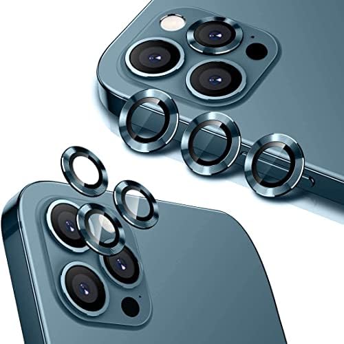 fonefunshop iPhone ile Uyumlu 12 Pro Max - 3'lü Set Cam Kamera Lens Koruyucuları Gümüş