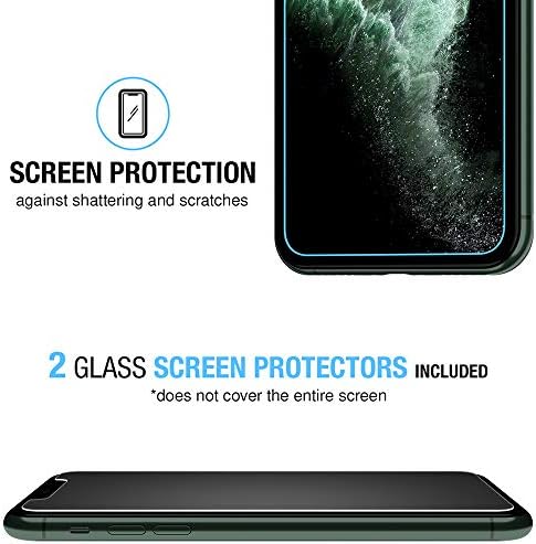 2X Cam Ekran Koruyuculu iPhone 11 Pro Max için FlexGear Kılıf [Tam Koruma] - Kristal Berraklığında