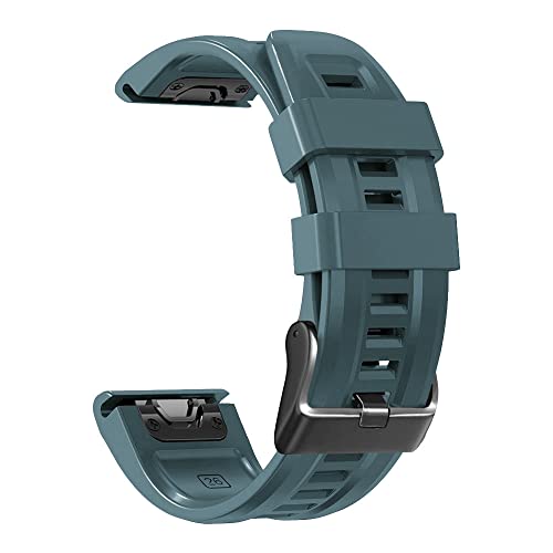 AİSPORTS 22mm Hızlı Fit saat kayışı Garmin Fenix 6 Band ile Uyumlu Silikon Yumuşak Spor Bileklik yedek bant Garmin