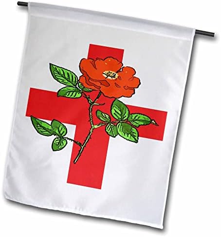3dRose St George Ensign ve Tudor Rose İngiltere Taraftar Bayrakları (fl_355267_2)