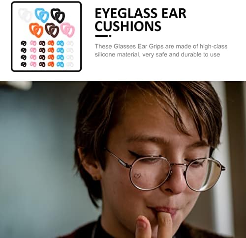 COHEALI Gözlük Kulak Sapları 30 Pairs Silikon Gözlük Tutucu Gözlük Bacak Örtüsü Silikon Gözlük Kulak Sapları