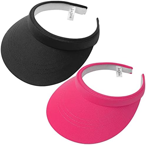 2 Paket Vizör Kadın Erkek güneş şapka tokası Siperliği Ayarlanabilir Spor Geniş Ağızlı Kap