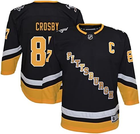 Dış Malzeme Sidney Crosby Pittsburgh Penguins 87 Gençlik Premier Üçüncü Alternatif Oyuncu Forması