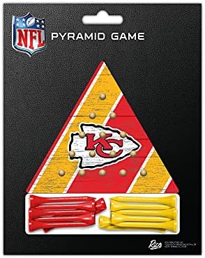 Rıco Endüstrileri NFL Peg Piramit Oyunu 4.5 x 4 Ahşap Seyahat Boyutlu Piramit Oyunu - Oyuncak Peg Oyunları-Üçgen-Aile