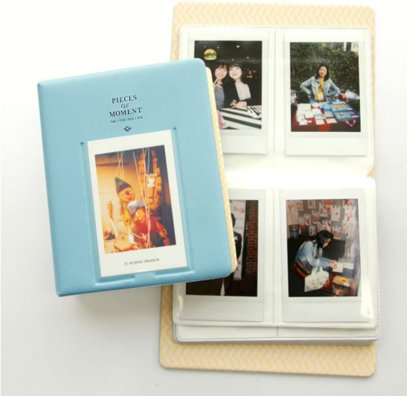 Polaroid Fotoğraf Albümü İçin 64 Cepler, Fujifilm Instax Polaroid İçin 3 İnç Büyük Kapasiteli Depolama Fotoğraf Kartı