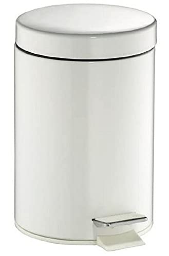 Wesco 103014-41 Pedallı Çöp kovası, Paslanmaz Çelik Ayna, Boyut: Çap: 6,7 x Yükseklik: 10,2 inç (17 x 26 cm), Pedallı