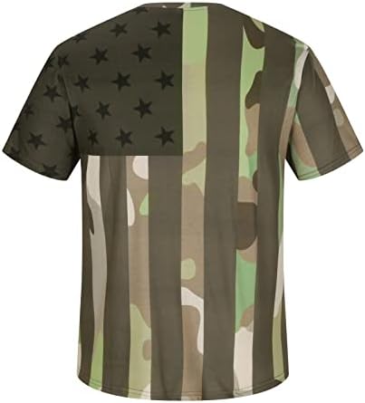 Erkek Bağımsızlık Günü Tees Gömlek günlük t-Shirt 3D Amerikan Vintage Bayrağı Vintage T Shirt Erkekler için Grafik