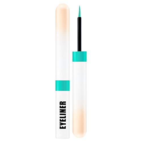 Renkli Sıvı Eyeliner Kalem, Kadınlar için Uzun Ömürlü Çabuk Kuruyan Göz Kalemi, Su Geçirmez Göz Makyajı Kalemi Beyaz