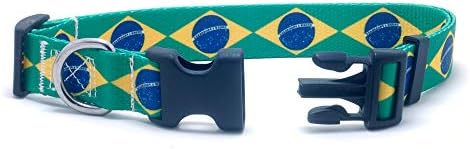 Brezilya Bayrağı ile Köpek Tasması ve Tasma Seti / Brezilya Tatilleri, Özel Etkinlikler, Festivaller, Bağımsızlık
