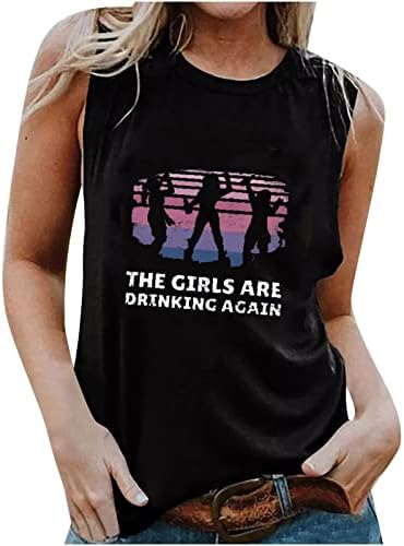 Egzersiz Kadınlar için Tops, Aziz patrick Günü Tank Top Vintage Plaj Grafik Tees Komik Rahat Yelek Shamrock Kolsuz
