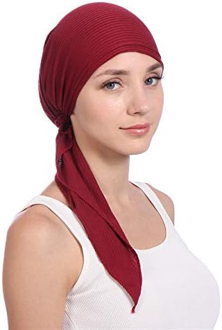 Streç sarma türban Pamuk Şapka Kuyruk Kadın Saç Baş Müslüman Eşarp Boncuk Beyzbol Kapaklar Kurtarma Şapka