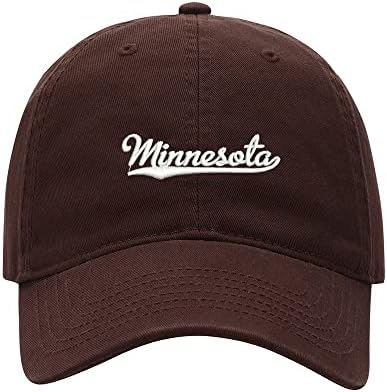 L8502-LXYB beyzbol şapkası Erkekler Minnesota İşlemeli Yıkanmış Pamuk Baba Şapka beyzbol şapkası s